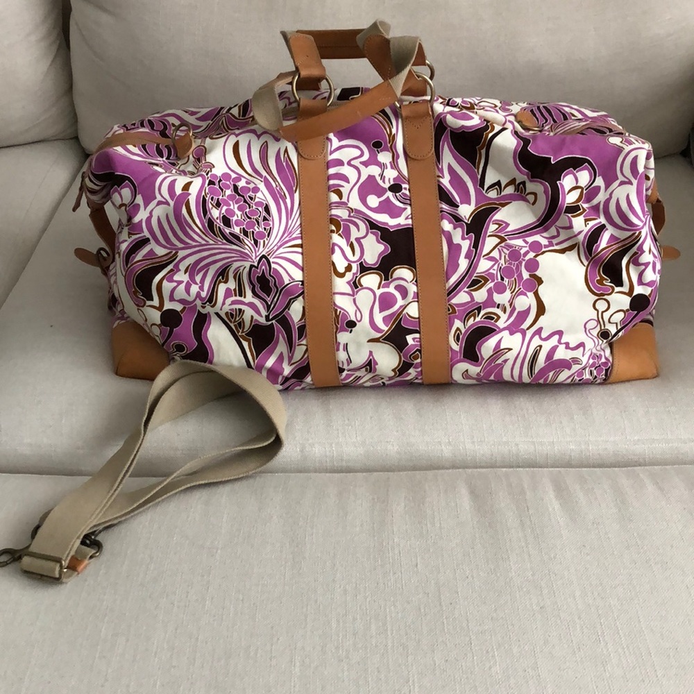 JCrew Canvas/Leather weekender